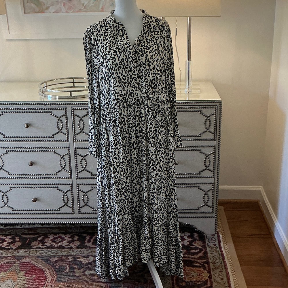 Mare Mare for Anthropologie Leopard Maxi Dress
